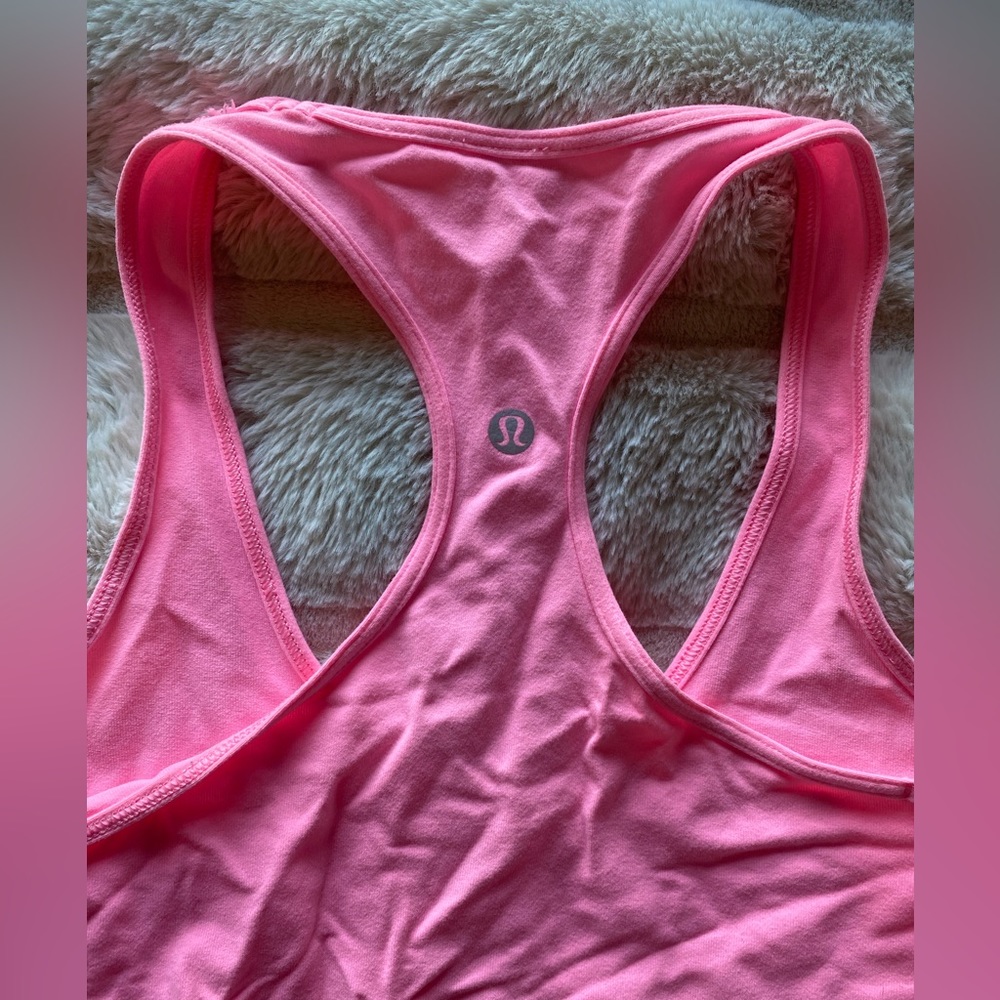Lululemon Pink RacerBack tank- great condition!